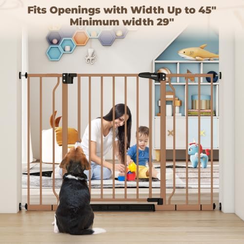 29"-45" Baby Gate for Stairs & Doorways, Auto Close Dog Gate Indoor - Image 6