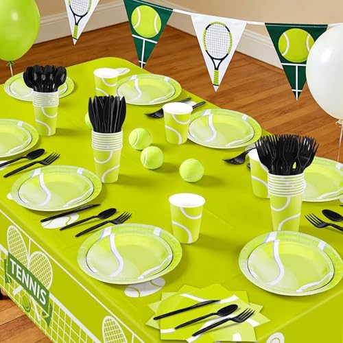 Kochorie 169 Pieces Tennis Party Supplies Disposable Tableware Set - Image 5