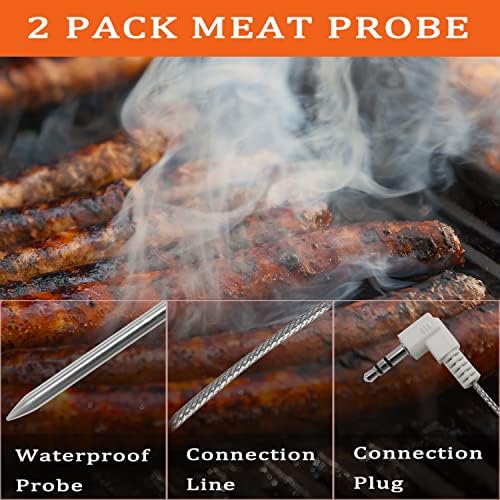 2 Pack Meat Probe Replacement Traeger Grills, 3.5mm Plug,with 2 Grommets - Image 5
