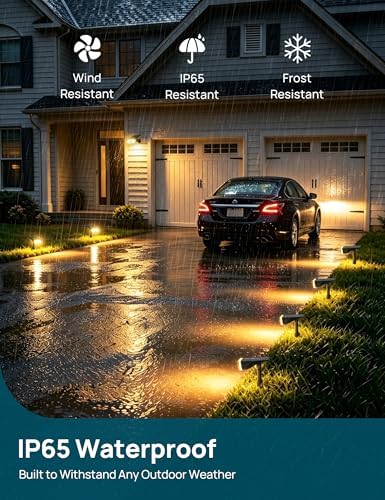 Linkind Solar Lights Outdoor Waterproof LED Spotlights Warm White 12 Pack - Image 4