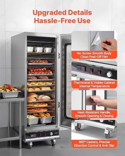 VEVOR Commercial Electric Food Warmer 16-Tier Transparent Single-Door - Image 6