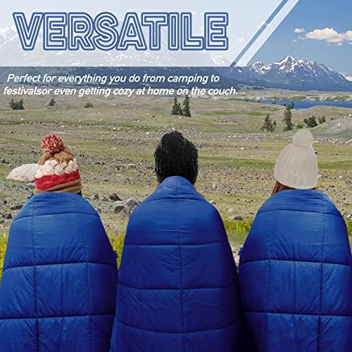 Outdoor Puffy Camping Blanket, Large Outdoor Blanket Waterproof, 55*79'' - Image 6