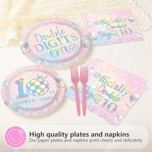 96Pcs 10th Birthday Party Decorations for Girls, Serves 24 - Image 4
