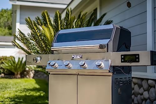 Monument Grills Denali Series, 4+1 Liquid Propane Gas Smart BBQ Grill, 4 Burners & 1 Side Burner, Denali 405 Stainless Steel with Smart technology, Knob Controls, Outdoor Use - Image 3