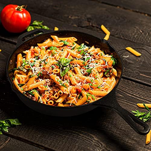 Utopia Kitchen Cast Iron Skillet 10.25 Inch Pre-Seasoned PFAS-Free Black - Image 6