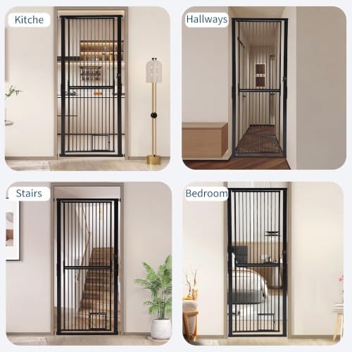 Garvee 71'' Extra Tall Cat Gate for Doorway, 30.3"-40.9" Width Adjustable - Image 6