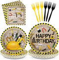 96 Pcs Handyman Tools Party Decorations for Little Builder, Serves 24 by Grencian