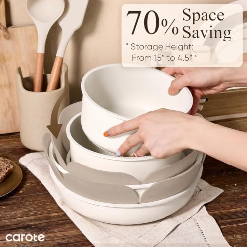 CAROTE 26pcs Pots and Pans Set Non Stick, Cookware Set Detachable Handle - Image 3