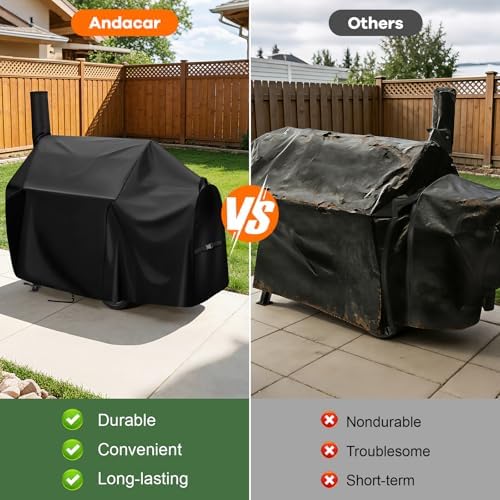 Grill Cover 60 Inch for Oklahoma Joe's Highland Offset Smoker - Image 6
