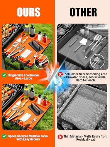 2-Pack Rollable Silicone Grill Mat for Blackstone Accessories - Image 3