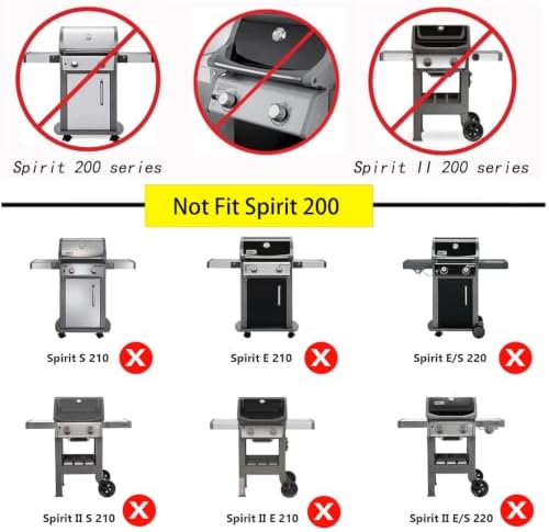 Leship 17.5 inch Grill Grates Replace for Weber 7638,Weber Spirit I & II 300 Series Spirit E/S310 E/S315 320 330 SP320 700 Genesis 1000-3500 Gold Silver Platinum B/C Gas Grill (17.5" x 11.9"Each) - Image 4