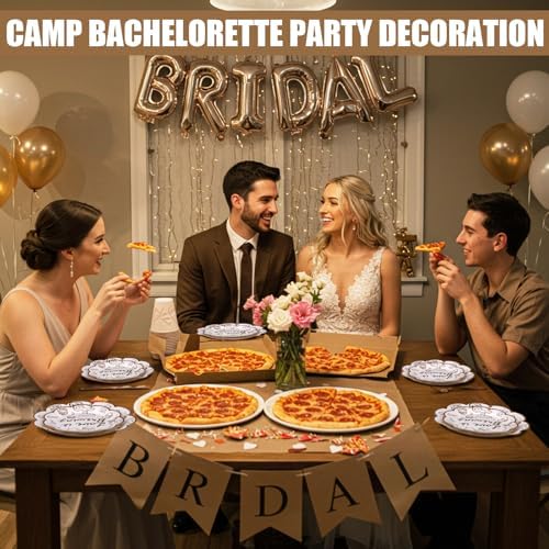 Zubebe 175 Pcs Love Is Brewing Bridal Shower Decorations Plates Napkins Cup - Image 5