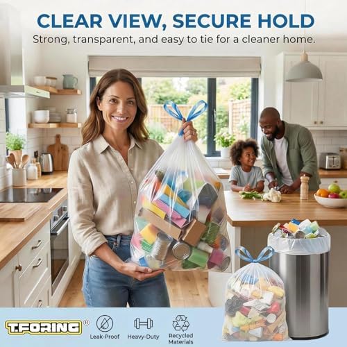 Small Trash Bags 5 Gallon Drawstring,1.1 Mil,Unscented,240 Count - Image 7