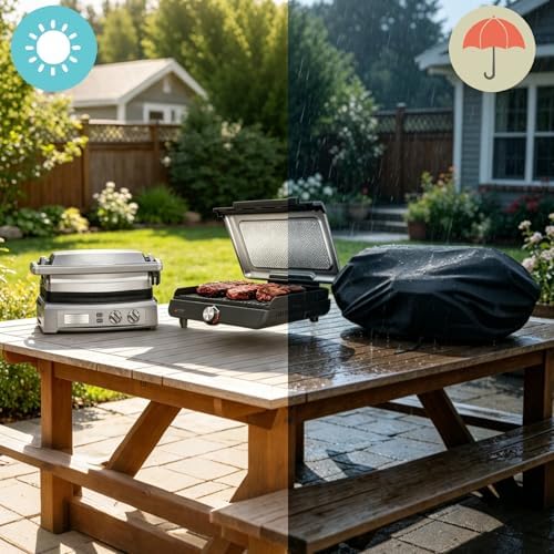 Mini Gas Grill Cover for Hamilton Beach Electric Indoor Searing Griddle - Image 7