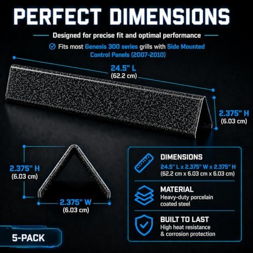 Uniflasy 24.5 Inch Flavorizer Bars for Weber Genesis 300 Series (2007-2010) - Image 2