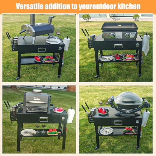 Quick-Fold Grill Cart for Ninja Woodfire & Blackstone - Image 5