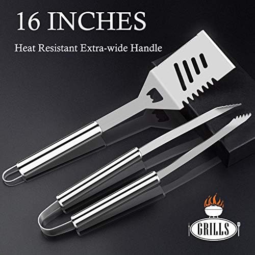 Romanticist 26pcs Stainless Steel BBQ Tools & Grill Accessories Set, Silver - Image 2