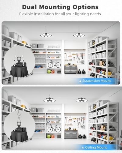 Motion Sensor Garage Light Plug in, 25000LM Shop Light 6500K - Image 5