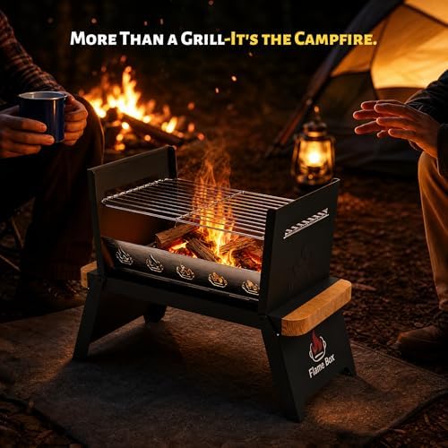 Nomad Portable Charcoal Grill, Ultra-Slim Folding Camping BBQ - Image 5