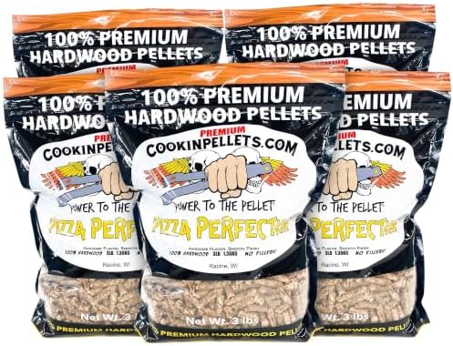 CookinPellets Premium Pizza Perfection Hardwood Smoking Pellet, 3lb, 5-Pack by Unknown