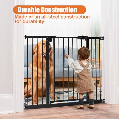 keny 29"-42.5" Baby Gate for Stairs, Auto Close Safety Dog Gate - Image 3