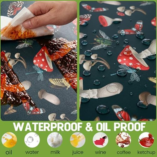 Picnic Table Cover with Bench Covers Elastic Tablecloth Camping Essentials Table Cloth Outdoor Glamping Cool Fun Unique Ideas Birthday Camping Gifts for Mother Mama Mommy Mom from Daughter Son Black - Image 4