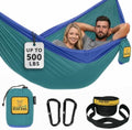 Wise Owl Outfitters Camping Hammock – up to 500lbs Portable Hammock with Tree Straps - Travel, Backpacking, Hiking, Outdoors Camping Gear - Single or Double by WiseOwlOutfitters