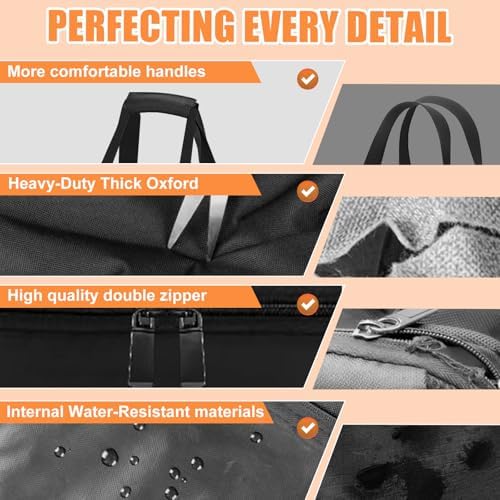 Grill Tool Storage Bag,22" BBQ Utensil Accessories Storage with Pockets - Image 4