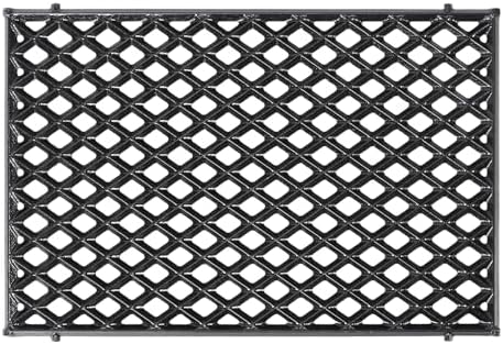 Utheer 17.5" Diamond Ceramic Cast Iron Grill Grate for Weber Spirit 300/400 by Utheer