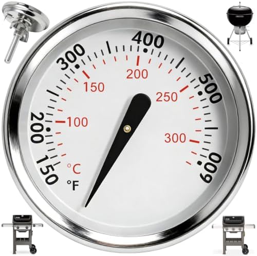 60540 Temperature Gauge for Weber GS4 Spirit II/I 200/300 SER & 22" Kettles by PETKAO