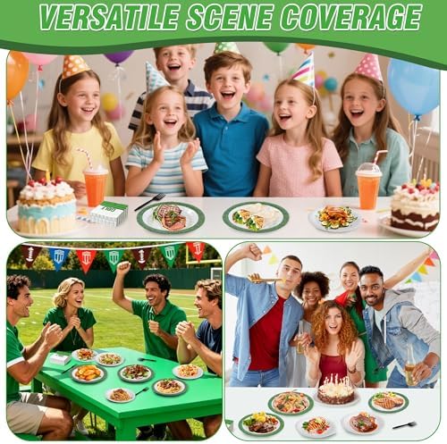 100 Pcs Disposable Golf Party Tableware Set for 25 Guests - Image 5