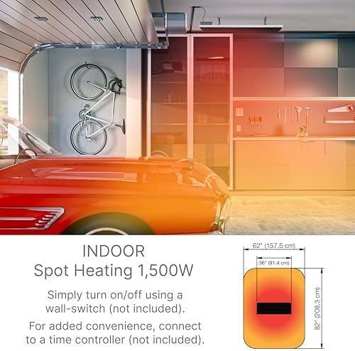 Dimplex DLW Wall/Ceiling Radiant Patio Heater - 1500W - White, 120V - Image 6