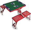 Picnic TIME NFL Football Field Folding Picnic Table, Camping Table, Outdoor Table with Umbrella Hole by PicnicTimeFamilyofBrands
