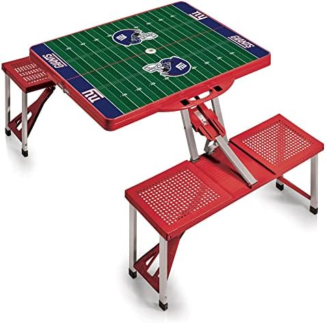 Picnic TIME NFL Football Field Folding Picnic Table, Camping Table, Outdoor Table with Umbrella Hole by PicnicTimeFamilyofBrands