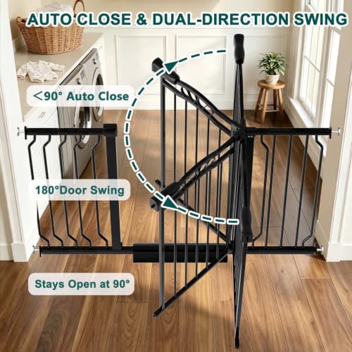 Fairy Baby 53.1"-62.5" Extra Wide Baby Gates for Doorways Pressure Mounted - Image 5