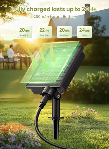 Brightown 37FT Solar String Lights Outdoor, IP65 Waterproof, Remote, Timer - Image 4
