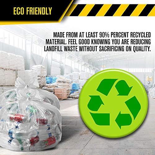 Ultrasac - Recycling Bag, 45 Gallon, 1.1 Mil, 40"x46", Clear, 100 Count w/Ties - Image 5