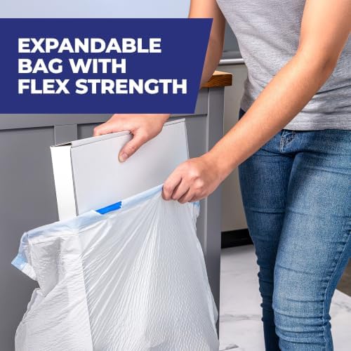 Hefty Ultra Strong 13 Gal Kitchen Trash Bags, White, Clean Burst, 80ct - Image 6