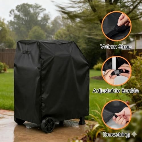 Grill Cover for Nexgrill 810-0047 Cart Style Charcoal Grill - Image 3