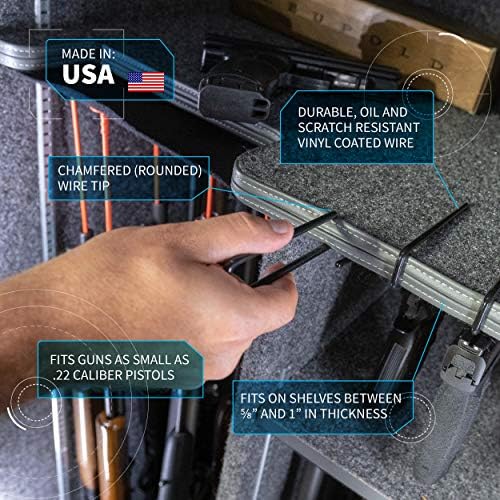 Carry Optic Handgun Hangers: Pistol Hangers for Gun Safe or Cabinet 2-Pack - Image 5
