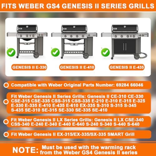 69284 Warming Rack Brackets for Weber GS4 Genesis II/II LX 300/400 Series - Image 2