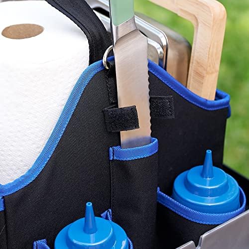 RAZOR Heavy-Duty BBQ Grill Tool Caddy and Griddle Accessory Organizer - Image 4