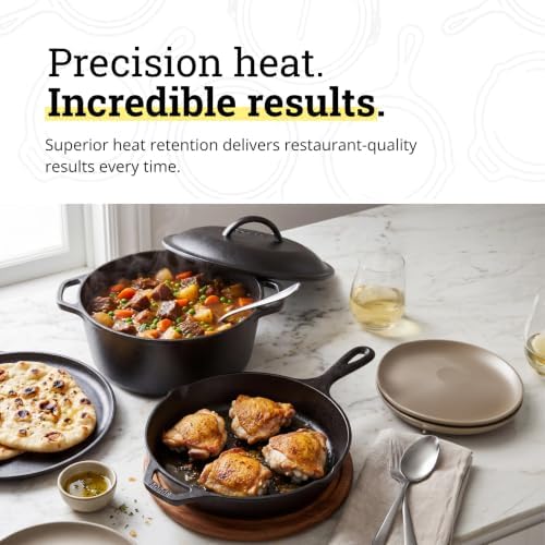 Lodge Cast Iron 4-Piece Set, PFAS-Free Pre-Seasoned Kitchen Set - Image 3