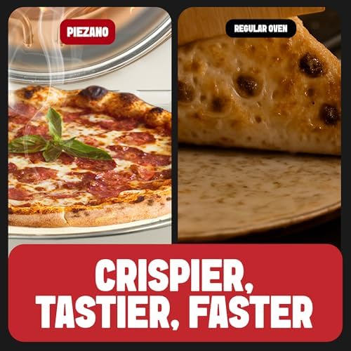 PIEZANO Crispy Crust Pizza Oven by Granitestone – 12 Inch Electric Pizza Oven Indoor Countertop Maker with Ceramic Stone Heats up to 800˚F for Delicious Stone Baked Pizzeria Style Pizza at Home - Image 3