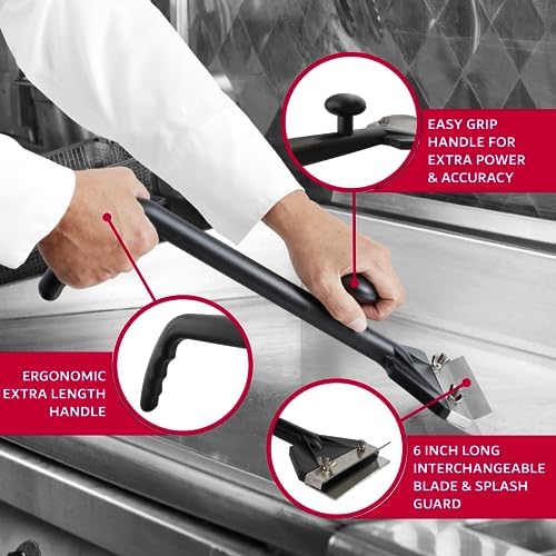 Chef Master Griddle Scraper Replacement Blade, 5.5 Inch Wide, Steel - Image 7