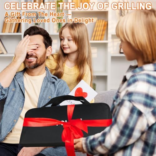 POLIGO 29 PCS BBQ Grill Accessories Stainless Steel BBQ Tools Grilling Tools Set with Storage Bag for Fathers Day Dads Birthday Presents - Camping Grill Utensils Set Ideal Grilling Gifts for Men Black - Image 2