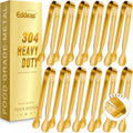12 PCS Small Serving Tongs, 6" Mini Gold Sugar Tongs, Stainless steel Small Kitchen Tiny Food Tongs for Serving Food, Coffee Bar, Tea Party, Desserts Party and Ice Bucket by Eddeas