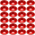 24 Pack 12 oz Disposable Plastic Bowls Dessert, Ice Cream, Salad, Soup Serving Cups for Party, Picnic, Food Snacks (Red) by Unknown