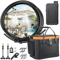 Ausic Portable Misting System for Outside Patio, Outdoor Water Cooling Mister with Battery Powered Pump (Max 8Hrs), 20L Bucket, 26FT Hose, Patio Misters for Tailgating, Pasture, Camping, Canopy, Sport by Ausic