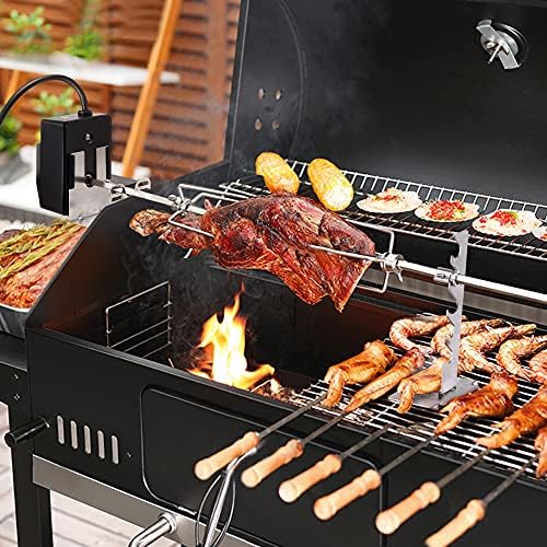 Universal Rotisserie Grill Kit, 360° Automatic Rotating Rotisserie Kit - Image 4